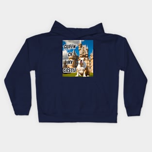 Queen of My Castle English Bulldog Kids Hoodie